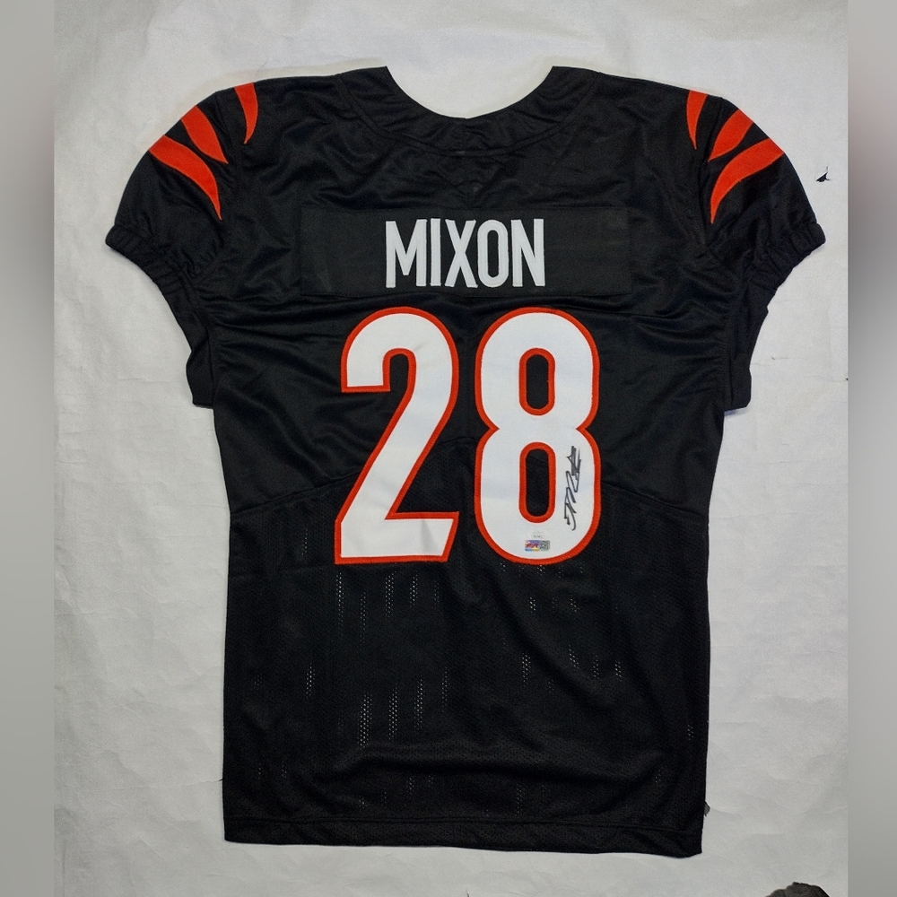 JOE MIXON AUTO signed CINCINNATI BENGALS custom jersey SIZE XL w/ COA JSA